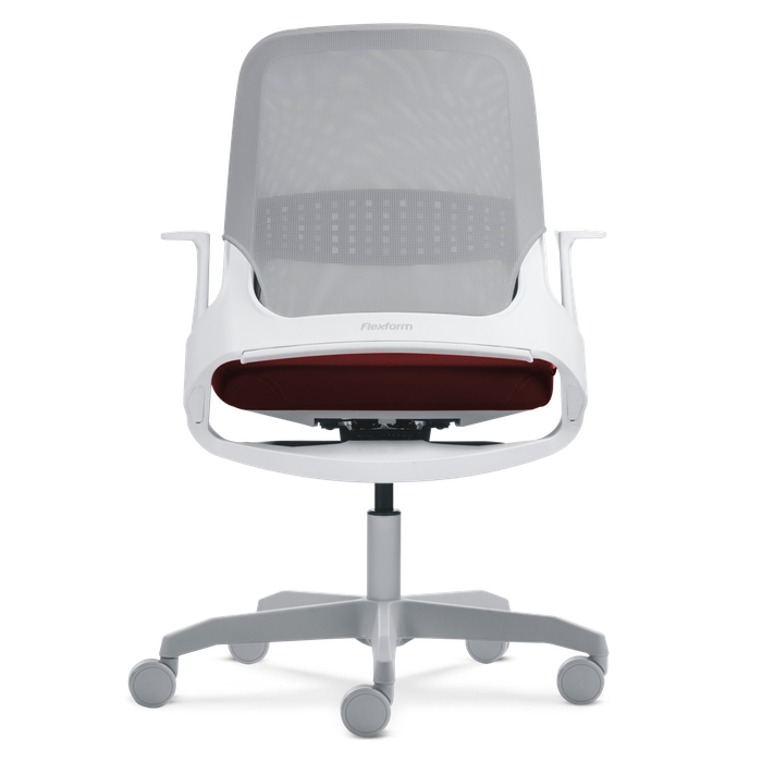 Cadeira My Chair Tela White N Wine