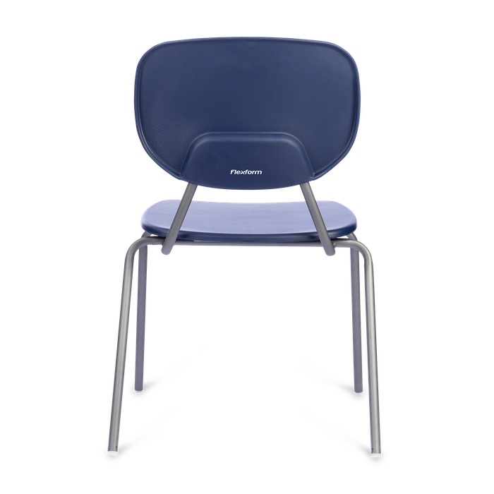 Conjunto com 4 Cadeiras Fixas Valentina Dark Blue