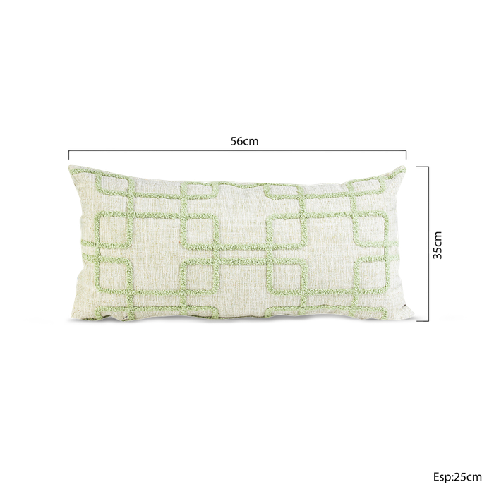 Almofada Linho Geo Mint Slim