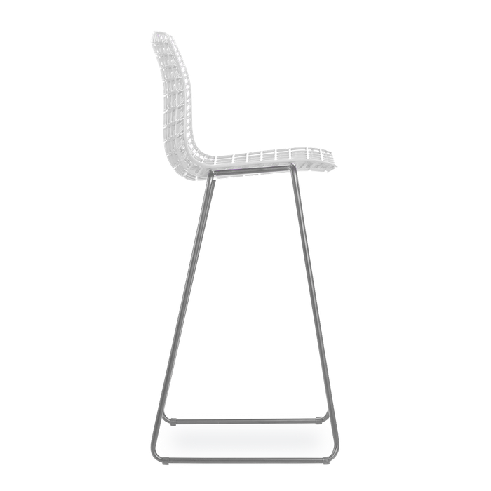 Conjunto com 4 banquetas Moiré White