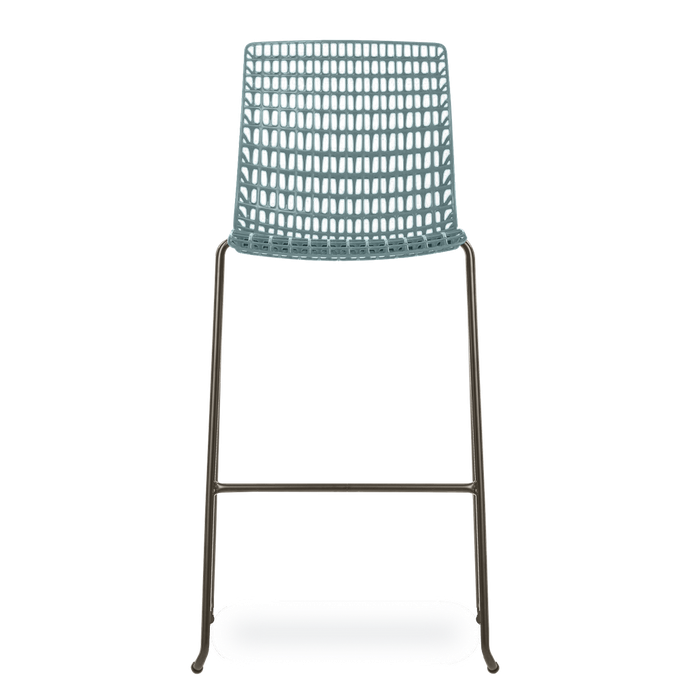 Conjunto com 4 banquetas Moiré Pistache