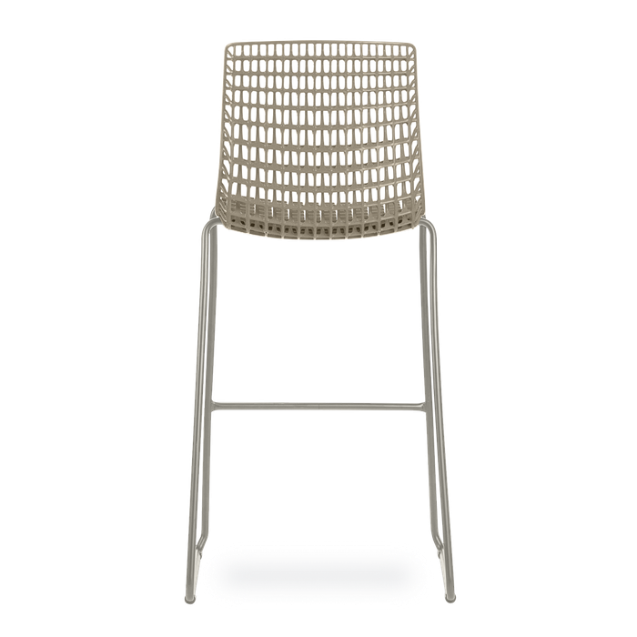 Conjunto com 4 banquetas Moiré Areia