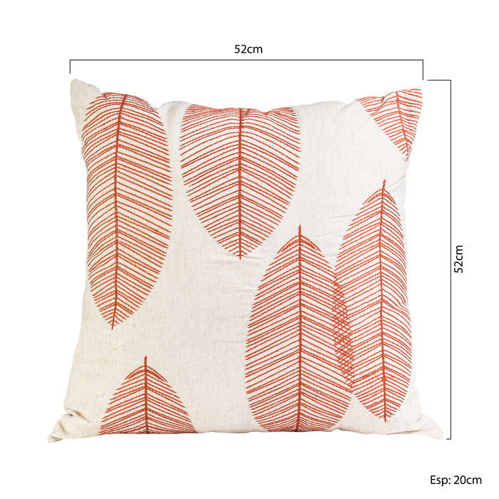 Almofada Folhas Ocre Linear
