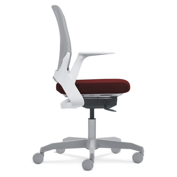 Cadeira My Chair Tela White N Wine