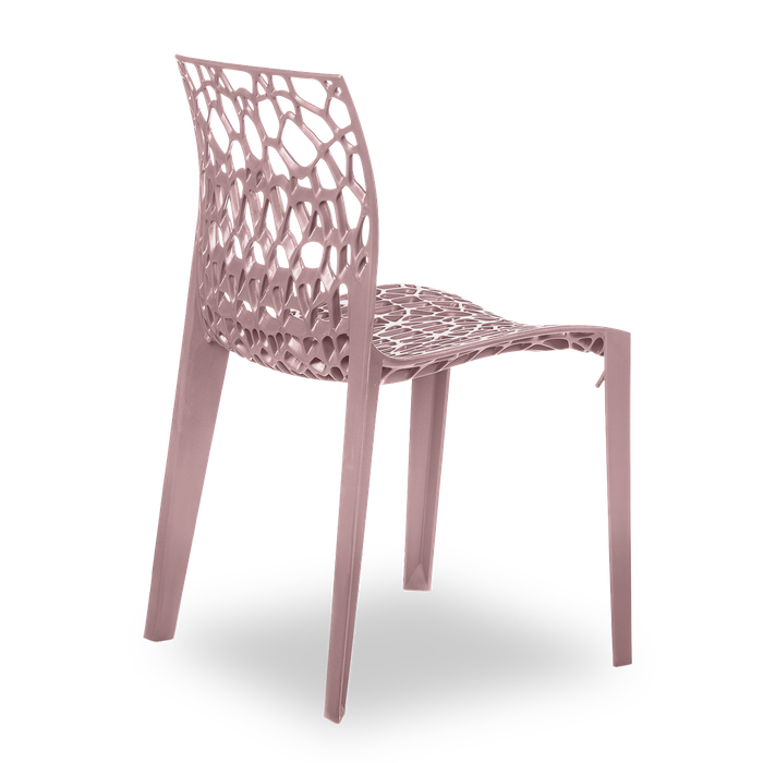 Conjunto com 4 Cadeiras Coral Rosé
