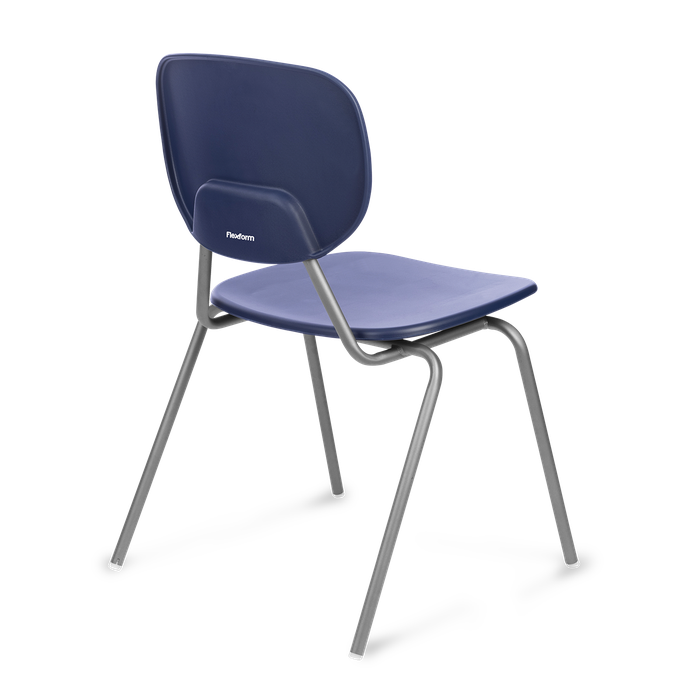 Conjunto com 4 Cadeiras Fixas Valentina Dark Blue