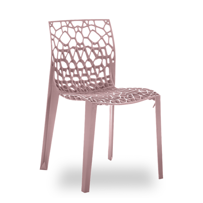 Conjunto com 4 Cadeiras Coral Rosé
