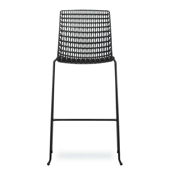 Conjunto com 4 banquetas Moiré All black