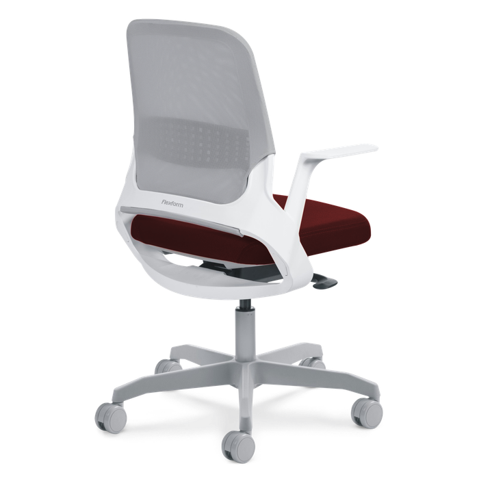 Cadeira My Chair Tela White N Wine