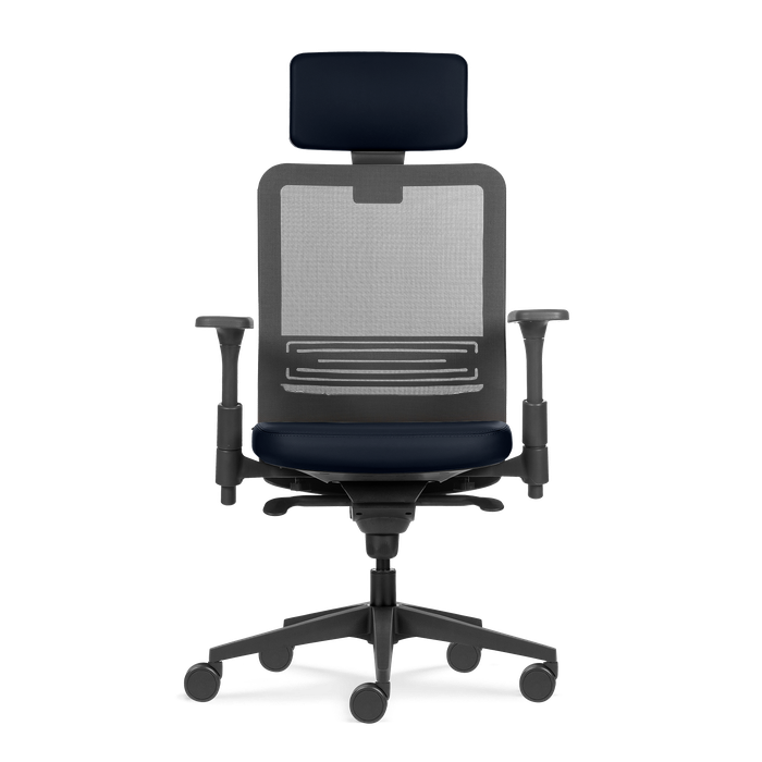 Cadeira Tecton HD Graphite N Blue