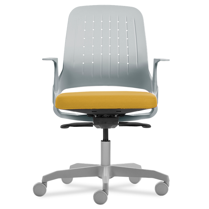 Cadeira My Chair Light Grey Yellow
