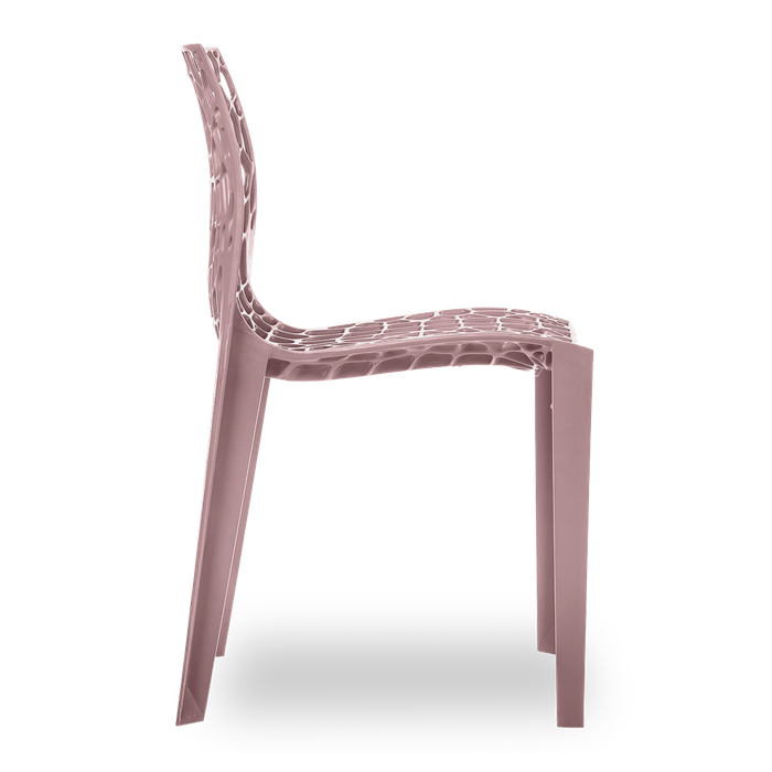Conjunto com 4 Cadeiras Coral Rosé