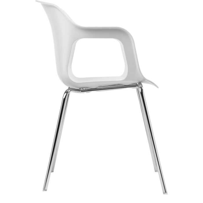 Cadeira Geos Chrome White