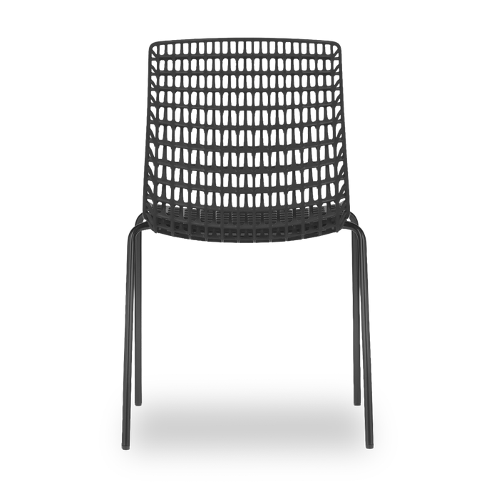 Conjunto com 4 Cadeiras Moiré All Black
