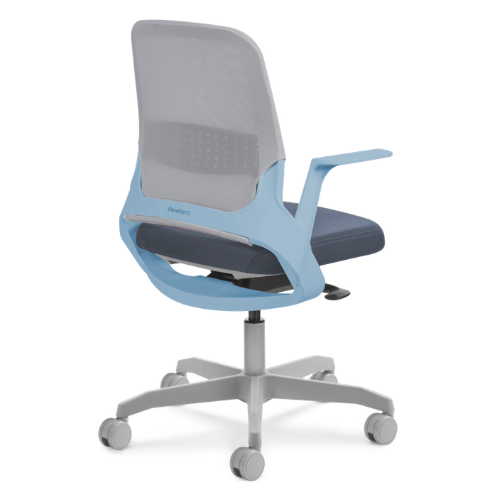Cadeira My Chair Tela Graphite N Blue