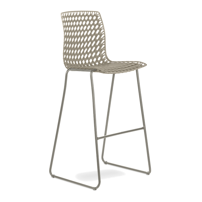 Conjunto com 4 banquetas Moiré Areia
