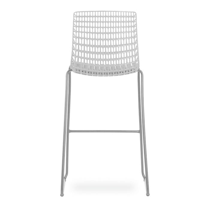 Conjunto com 4 banquetas Moiré White