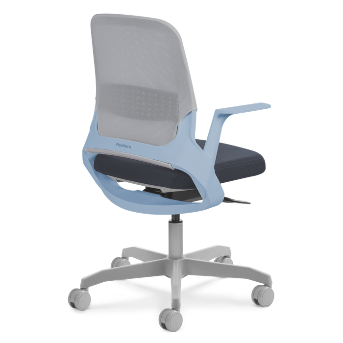 Cadeira My Chair Tela Graphite N Blue
