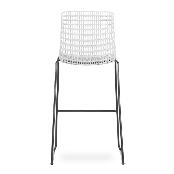 Banqueta Moiré White