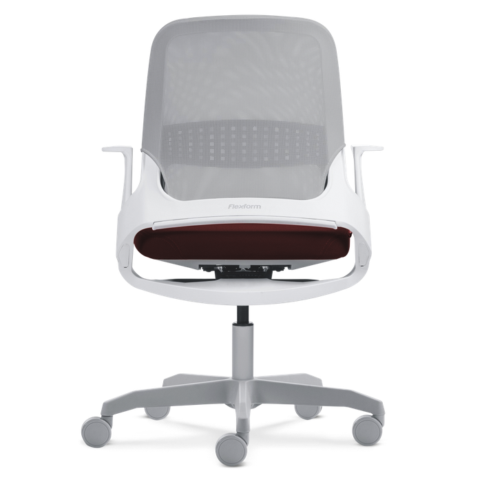 Cadeira My Chair Tela White N Wine