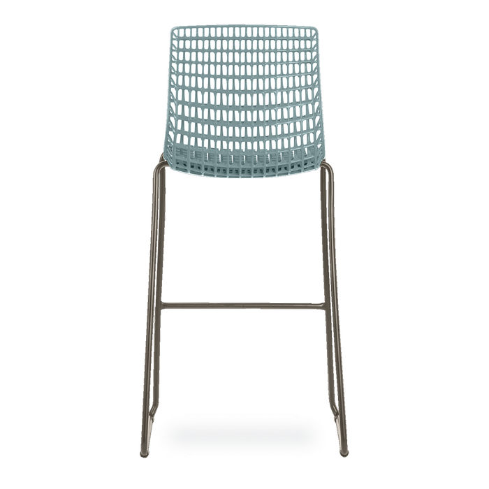 Conjunto com 4 banquetas Moiré Pistache