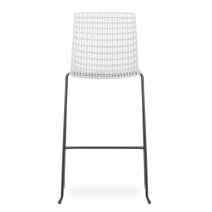 Banqueta Moiré White