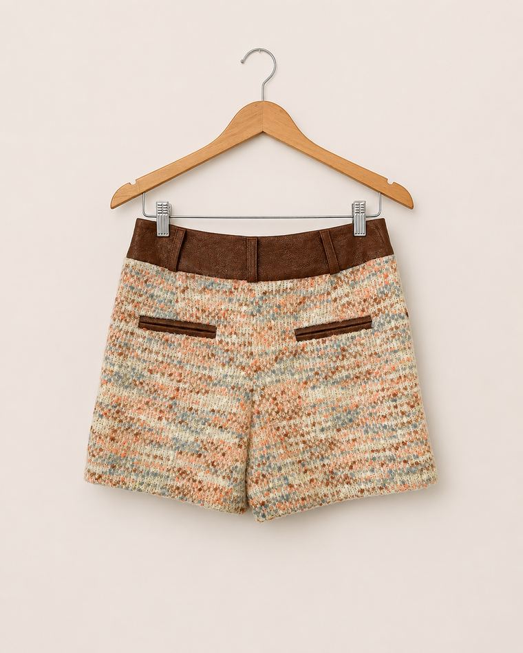 Short Tweed\\PU