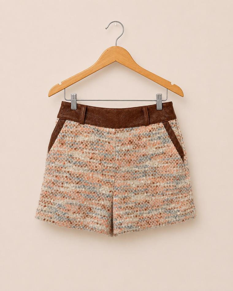Short Tweed\\PU
