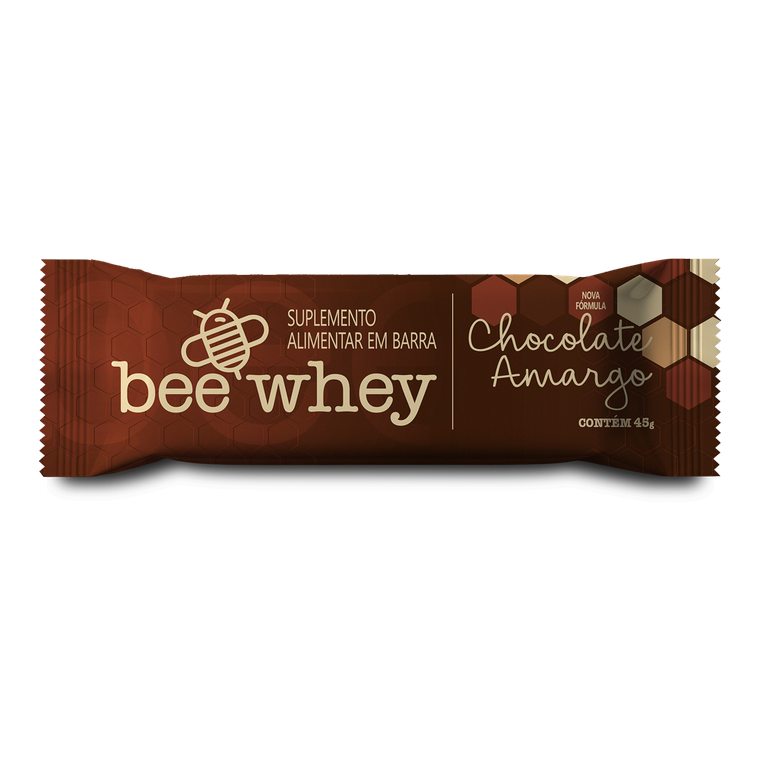 Barra de Proteína BeeWhey Chocolate Amargo | Caixa com 12 barras