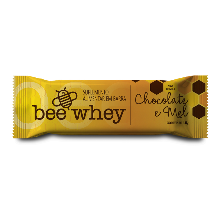 Barra de Proteína BeeWhey Chocolate e Mel | Caixa com 12 barras