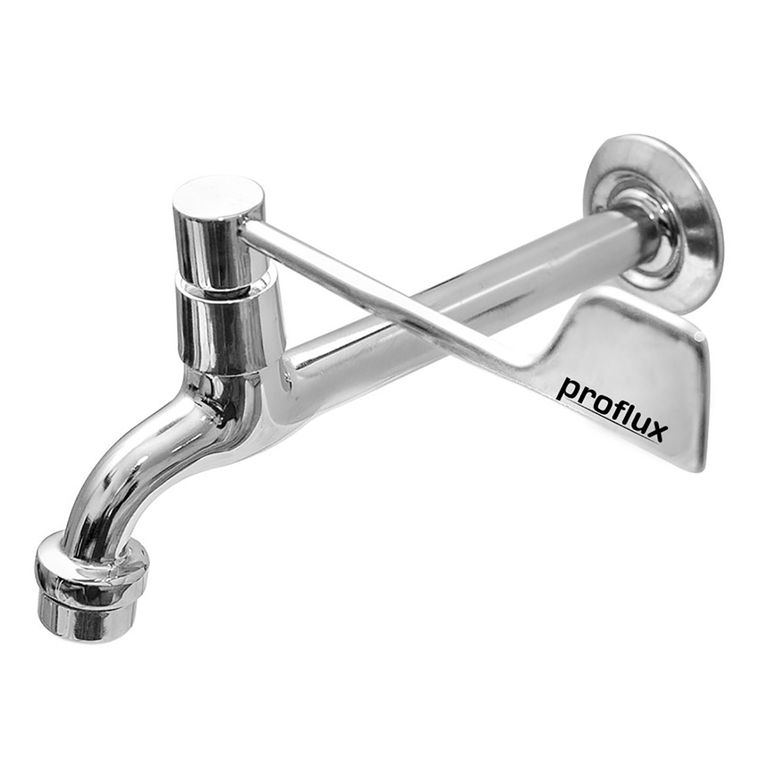 Torneira Clínica Alavanca Confort com arejador fixo de Parede 19 cm Proflux 21.076p