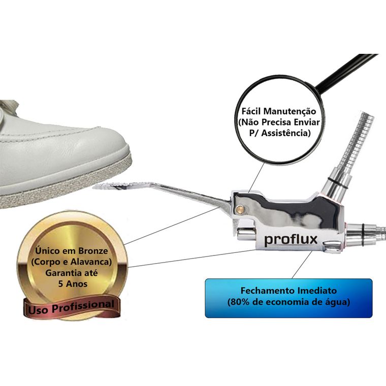 Acionador de Pedal Mecânico com Alavanca Torneira Pedalmec Proflux (51.101)