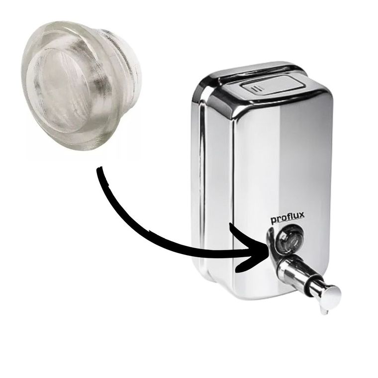 Visor Frontal em Acrílico para Saboneteiras Inox Proflux 51.220