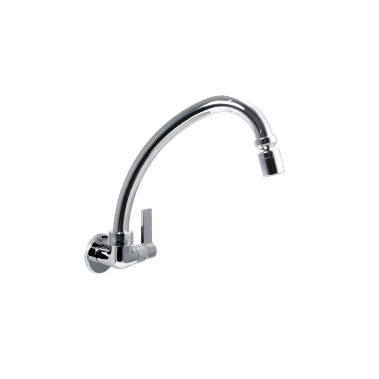 Torneira de Cozinha Parede Bica Movel 1/4 Volta C/ Arejador Articulado 21.091P