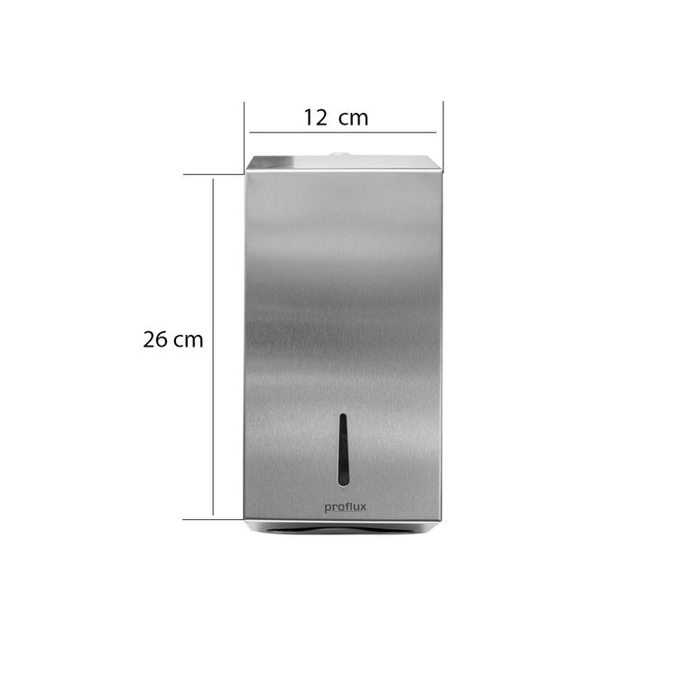 Dispenser Papel Higiênico Cai Cai C/ Chaves Inox Semi Brilho Proflux 51.455