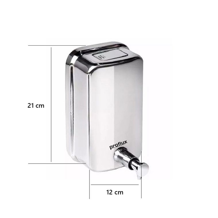 Saboneteira / Dispenser de Pressão Inox 1000ml (1 litro) s/ Visor (51.234)