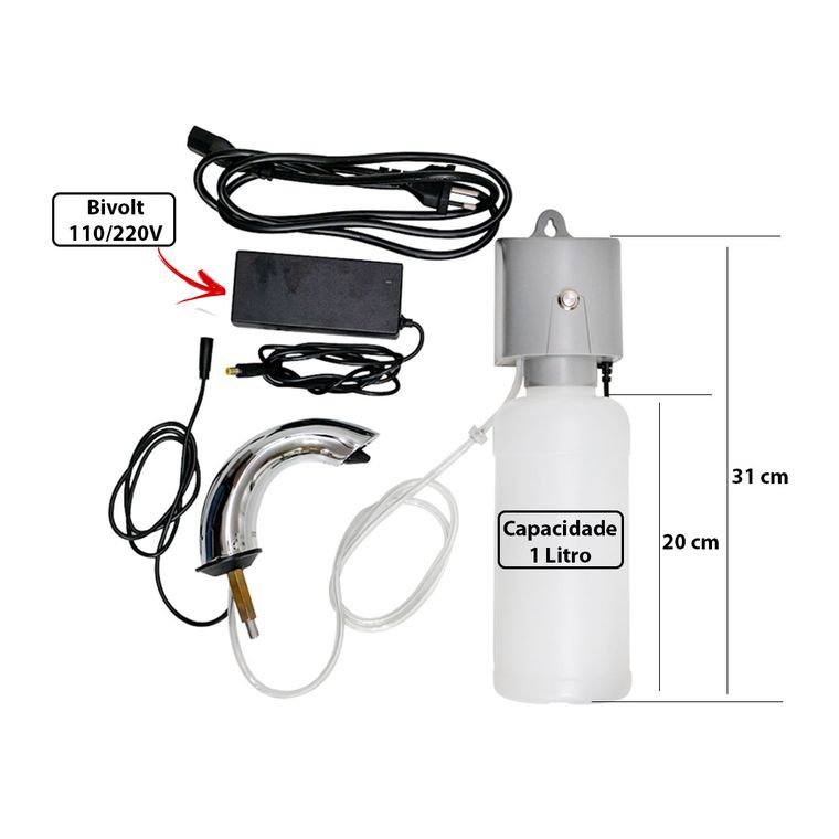 Dispenser Dosador Sabonete Sensor Banheiro Público Bivolt Proflux 51.515