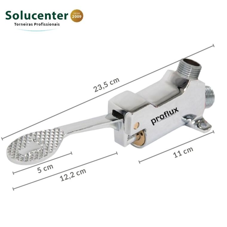 Acionador de Pedal Mecânico com Alavanca Torneira Pedalmec Proflux (51.101)