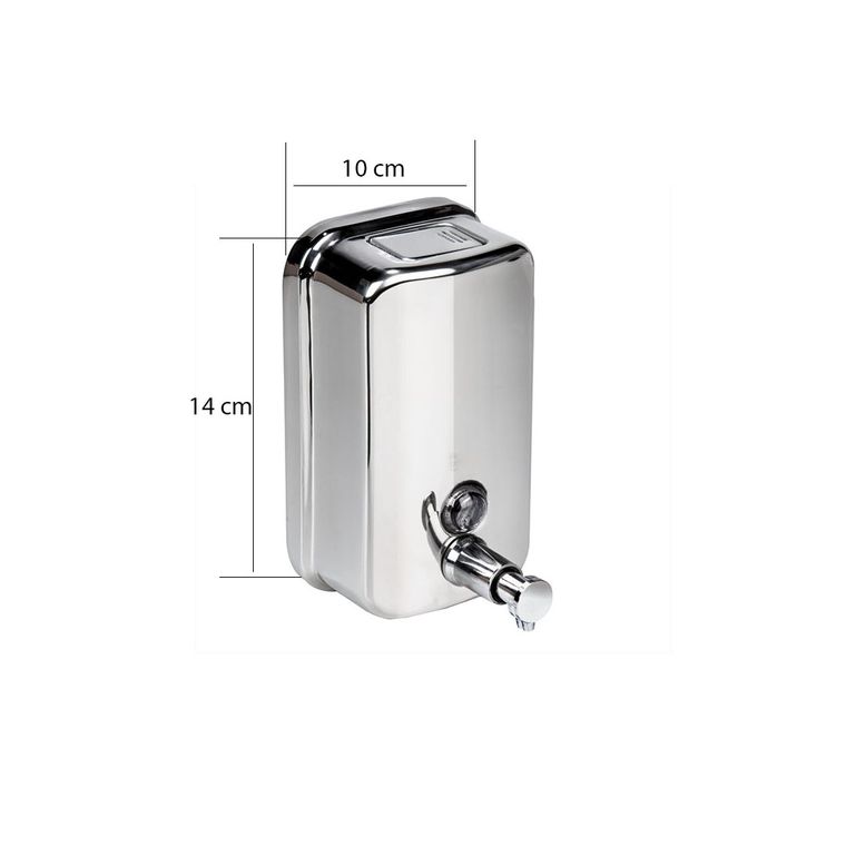 Saboneteira / Dispenser de Pressão Inox 500ml Visor Frontal (51.106)