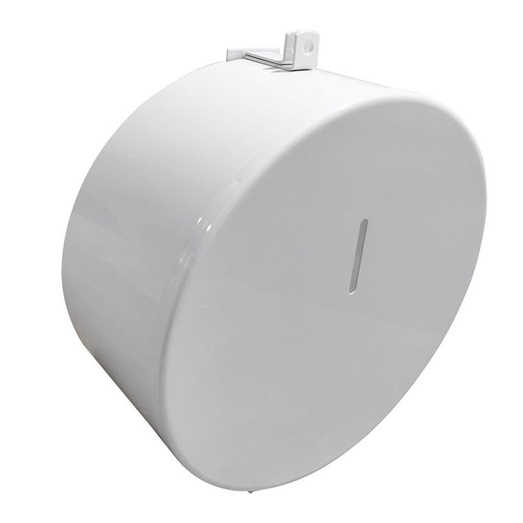 Papeleira / Dispenser de Papel Higiênico de 400 metros em aço com pintura epóxi c/ Porta Cadeado