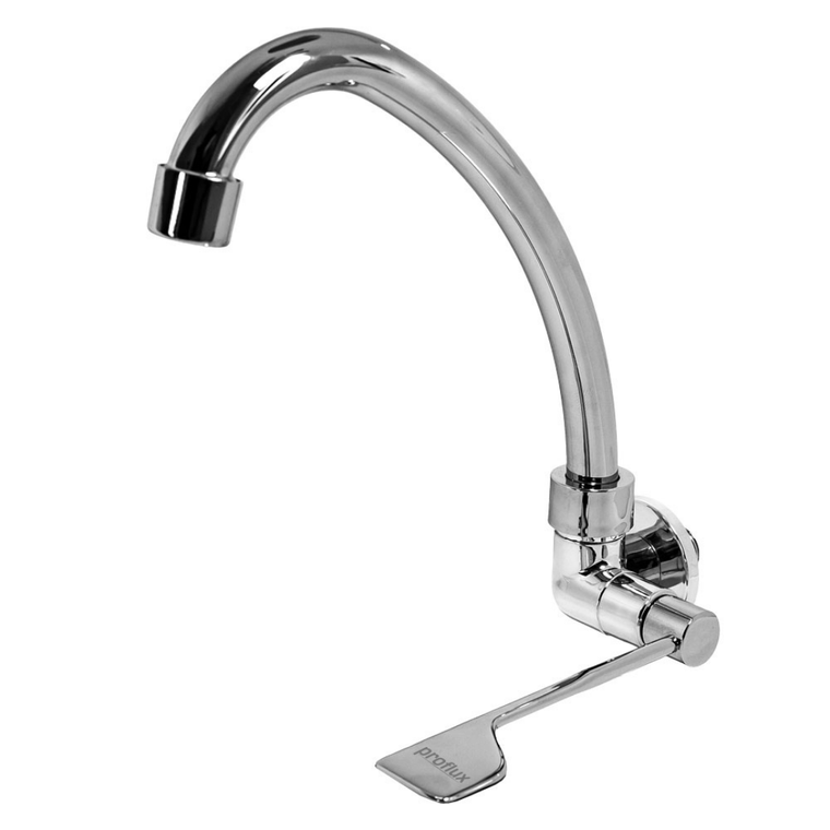 Torneira Clínica Alavanca Parede Bica Móvel ABS 21.110