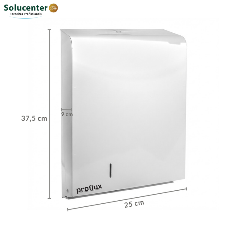 Suporte Dispenser de Papel Toalha em aço pintura epóxi Interfolhas 115.006