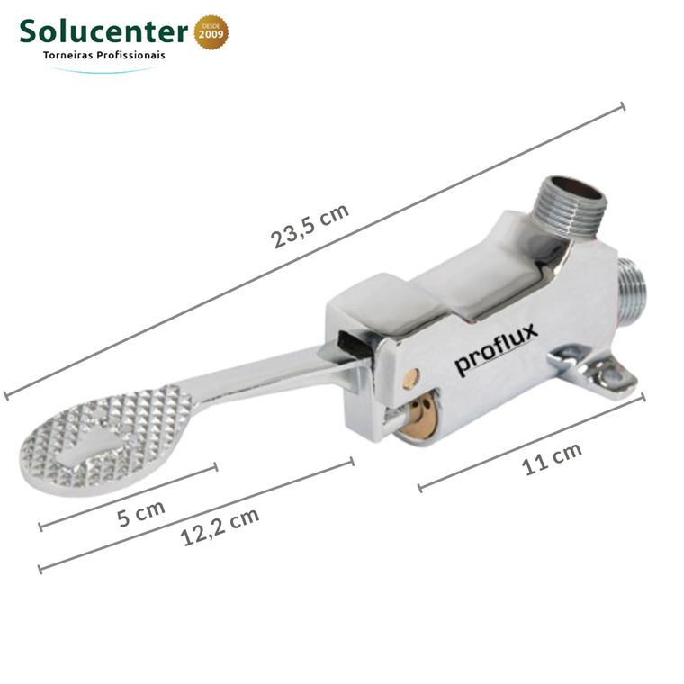 Torneira Com Pedal Antiderrapante Inox 304 P/ Produção Proflux 51.463