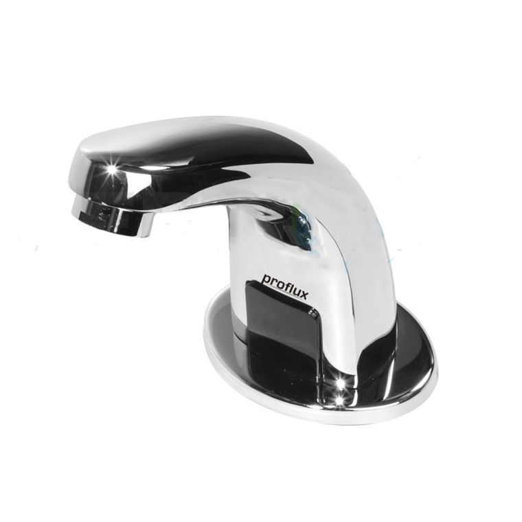 Torneira com Sensor de Mesa Bivolt ou Pilhas Modelo de Bica Baixa a Prova d'agua 51.165AP