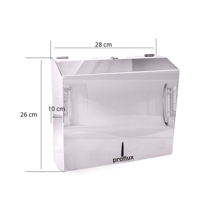 Dispenser de Papel Toalha Aço Inox Interfolhas Com Chave 51.115