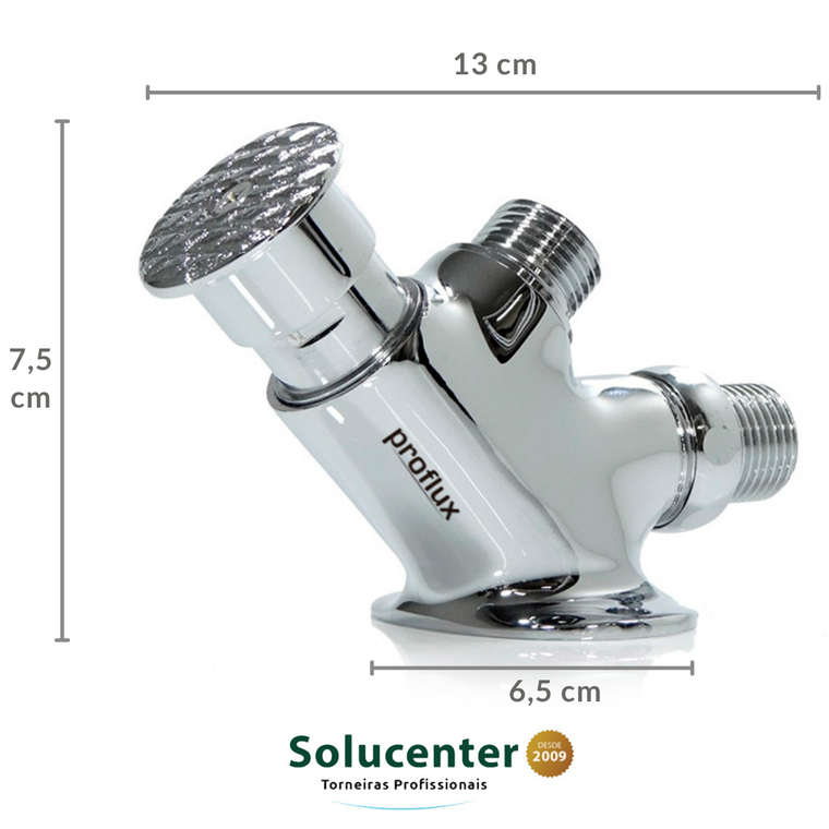 Acionador de Pedal Mecânico Acionamento Botão Inclinada Torneira Pedalmec Proflux Mais Economia de Agua (51.002)