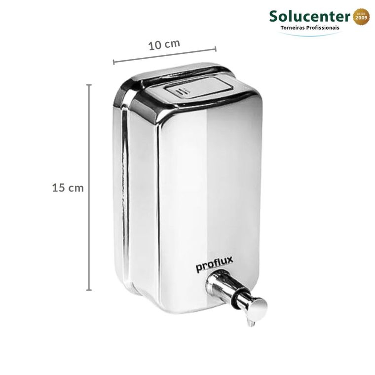 Kit Dispenser Papel Toalha Interfolha + Saboneteira + Porta Rolão Inox 304 Proflux 51.550