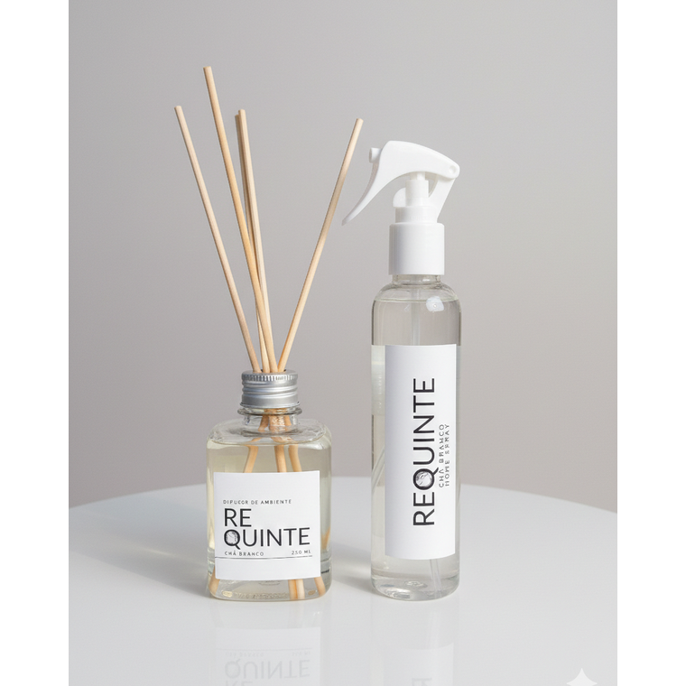 Duo Aromatizador e Home Spray Chá Branco