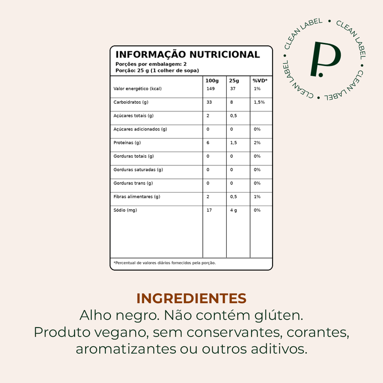 Alho negro descascado - 50g — imagem 5