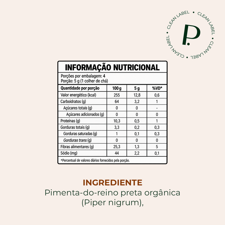 Pimenta do reino Orgânica Cipria 20g — imagem 4